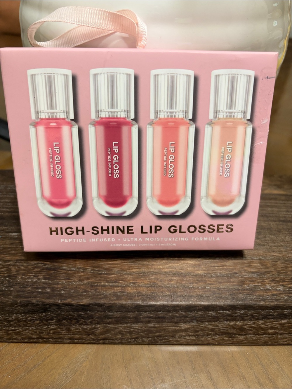High-Shine Lip Gloss Set – Pink & Peach Shades
